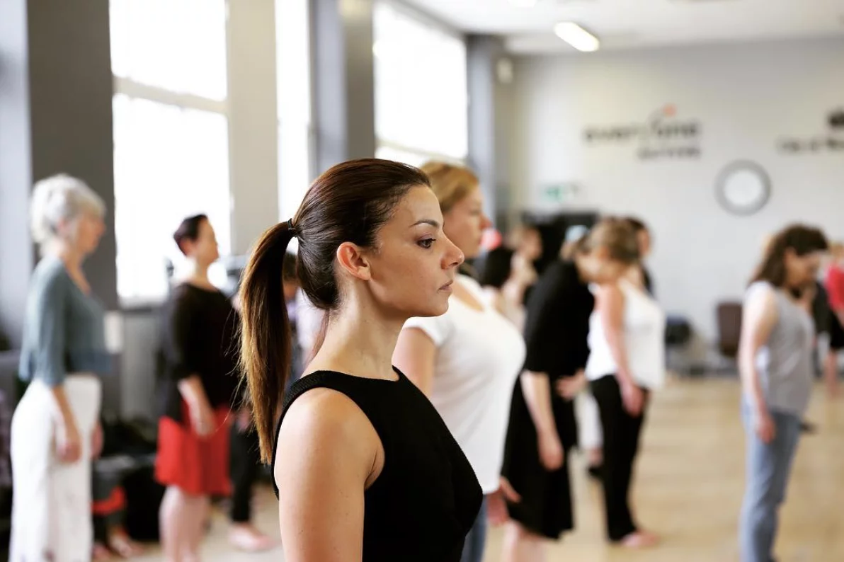 female tango dancer exploring posture