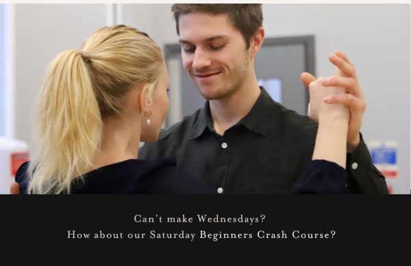 photos of friendly tango students enjoying the beginners class